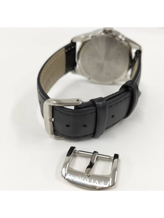 Bvlgari Watch Solo Tempo SS Leather External Quartz Silver Dial